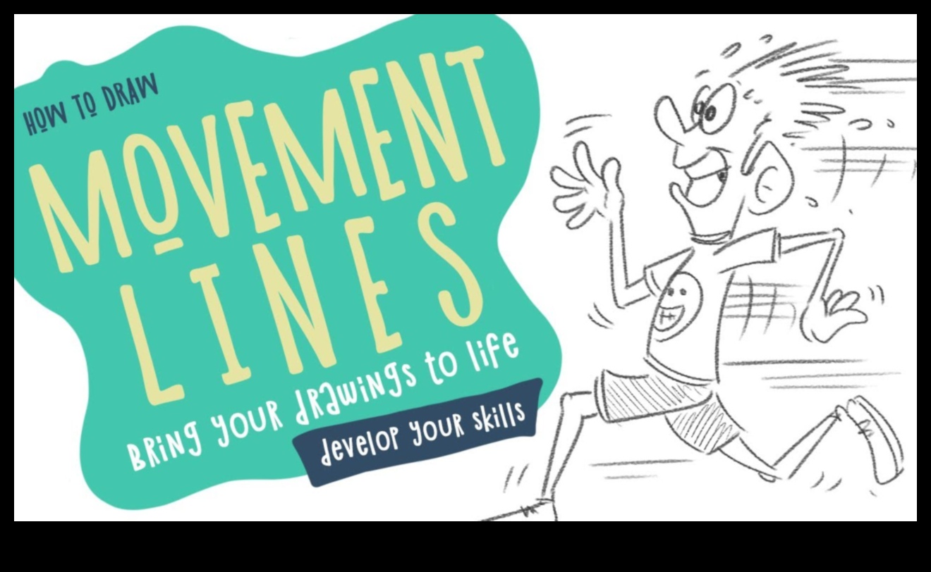 Dinamiskās līnijas: ienesiet kustību karikatūru zīmējumos