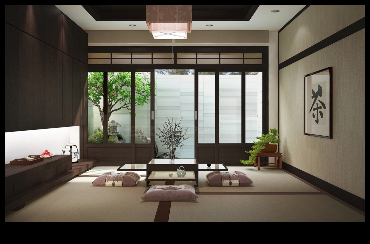 Kā es varu iekļaut modernu japāņu viesistabas dekoru Zen Serenity?