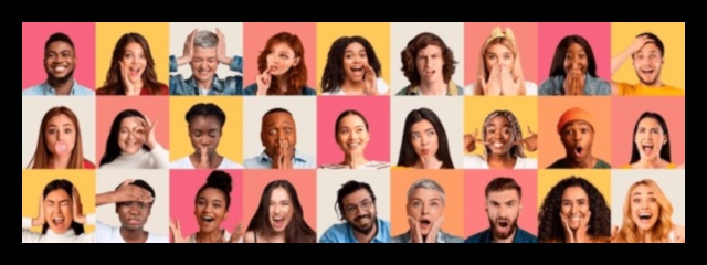 Krāsaini varoņi: personību daudzveidības ilustrācija