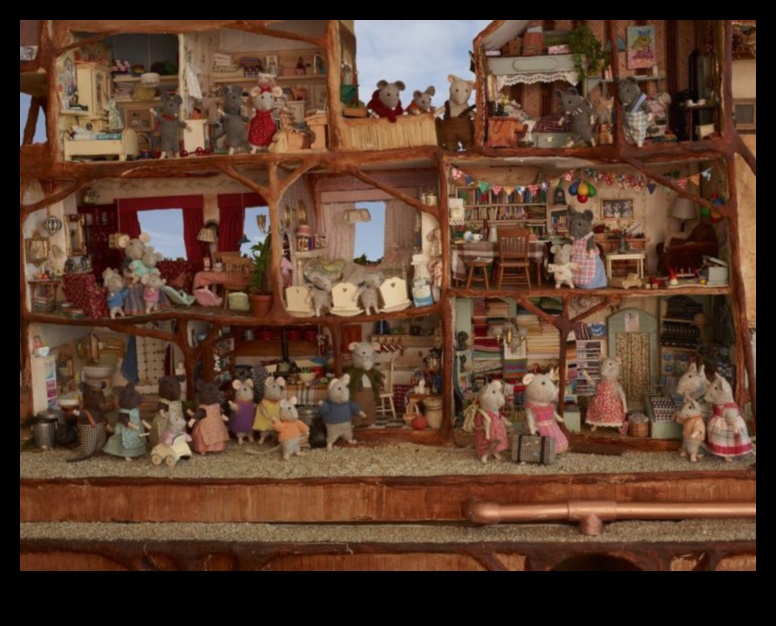 Peļu muiža: DIY miniatūras mājas maziem grauzējiem