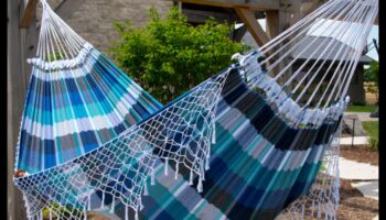 Vai varat ieteikt Boho akcentus āra šūpuļtīkla atpūtas telpai pilnīgai atpūtai?