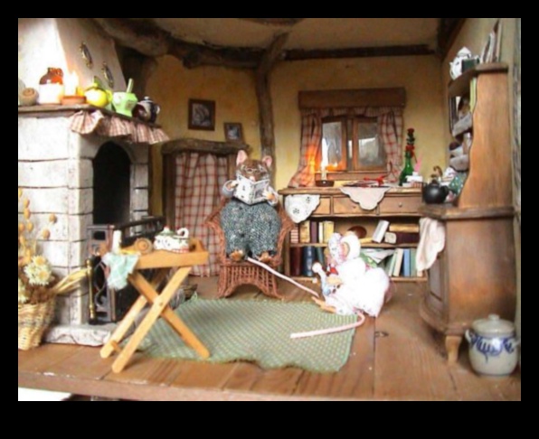 Peļu muiža: DIY miniatūras mājas maziem grauzējiem